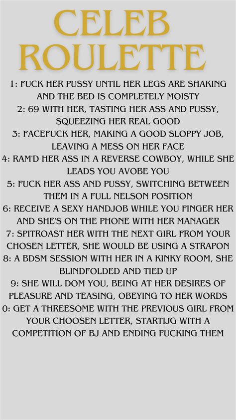 celeb rulete